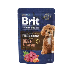 Brit fileti za pse u sosu Beef & Carrot 85g Brit fileti za pse u sosu Beef & Carrot 85g
