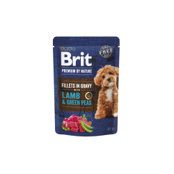 Brit fileti za pse u sosu Lamb & Green Peas 85g