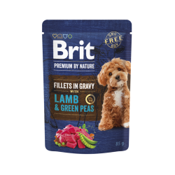 Brit fileti za pse u sosu Lamb & Green Peas 85g