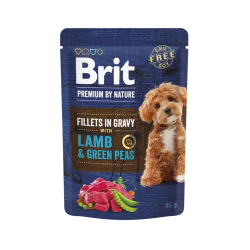 Brit fileti za pse u sosu Lamb & Green Peas 85g
