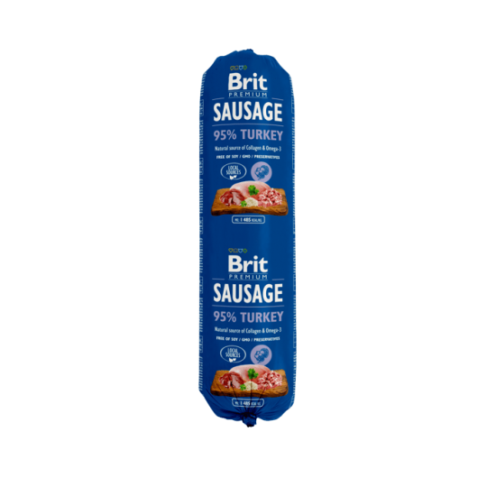 BRIT Kobasica za pse - Ćuretina 800g