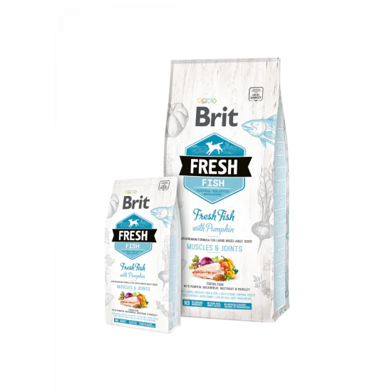 Brit Fresh Fish with Pumpkin Adult Large 12kg Brit Fresh Fish with Pumpkin Adult Large 12kg