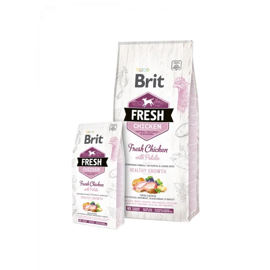 Brit Fresh Chicken with Potato Puppy Healthy Growth 12kg