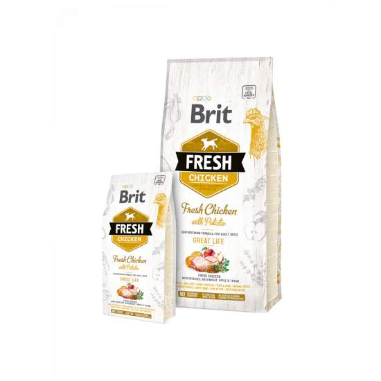 Brit Fresh Chicken with Potato Adult Great Life 12kg