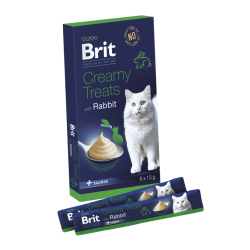 Brit Premium by Nature Cat Creamy Treats with Rabbit 6x15g