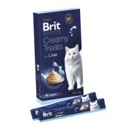 Brit Premium by Nature Cat Creamy Treats with Liver 6x15g