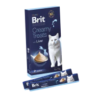 Brit Premium by Nature Cat Creamy Treats with Liver 6x15g