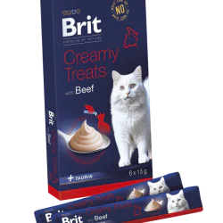 Brit Premium by Nature Cat Creamy Treats with Beef 6x15g