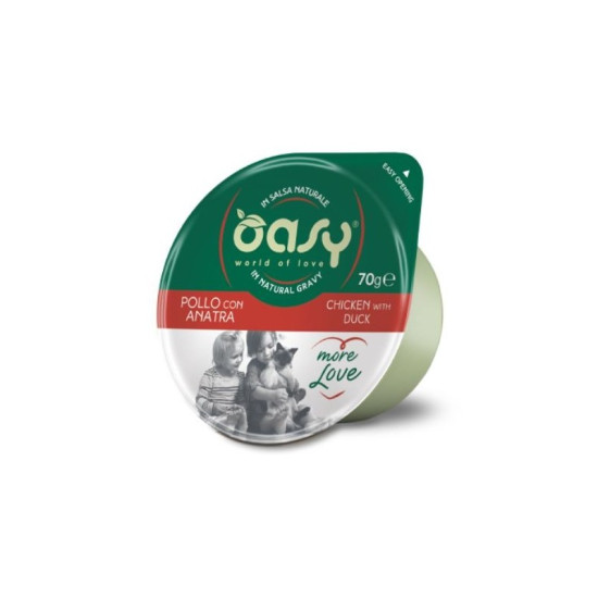 OASY More Love Čašica za mačke Piletina s pačetinom 70g