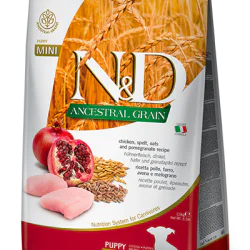N&D Ancestral Grain hrana za pse Puppy Mini - Piletina i nar 7kg