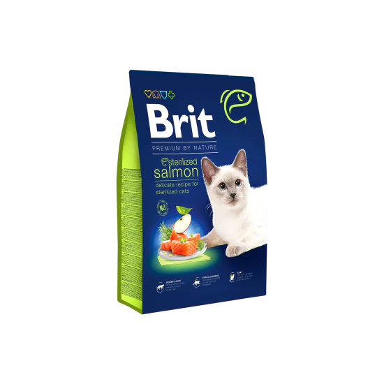Brit hrana za mačke Sterilized Salmon 8kg