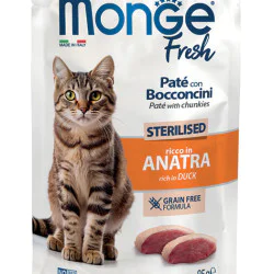 Monge Fresh sos za mačke Sterilised - Pačetina 85g Monge Fresh sos za mačke Sterilised - Pačetina 85g