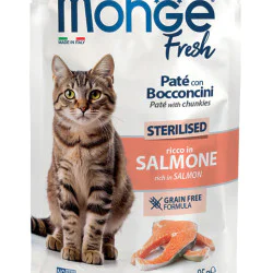 Monge Fresh sos za mačke Sterilised - Losos 85g Monge Fresh sos za mačke Sterilised - Losos 85g