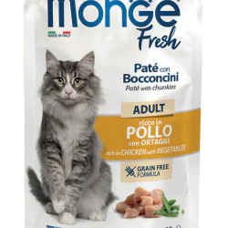 Monge Fresh sos za mačke Adult - Piletina i povrće 85g Monge Fresh sos za mačke Adult - Piletina i povrće 85g