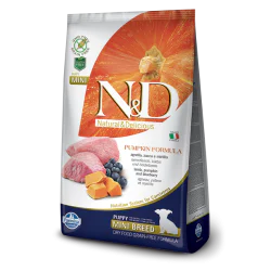 N&D Pumpkin hrana za pse Puppy Mini - Jagnjetina i borovnica 2.5kg