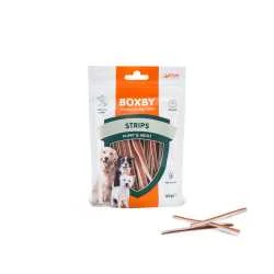 Boxby Strips poslastica za pse Puppy&Adult 100g Boxby Strips poslastica za pse Puppy&Adult 100g
