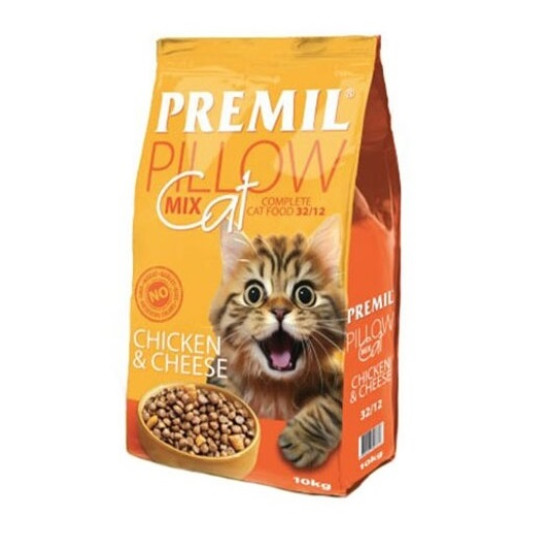 Premil hrana za mačke Super Premium Pillow Mix Chicken&Cheese 10kg Premil hrana za mačke Super Premium Pillow Mix Chicken&Cheese 10kg