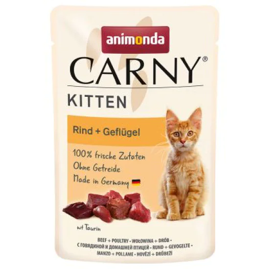 Animonda Carny Kitten sos - Govedina, teletina i živina 85g