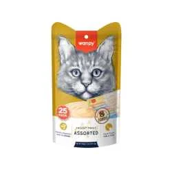 Wanpy Cat Creamy Lickable Treats for Cats - Mix 8 ukusa 25x14g