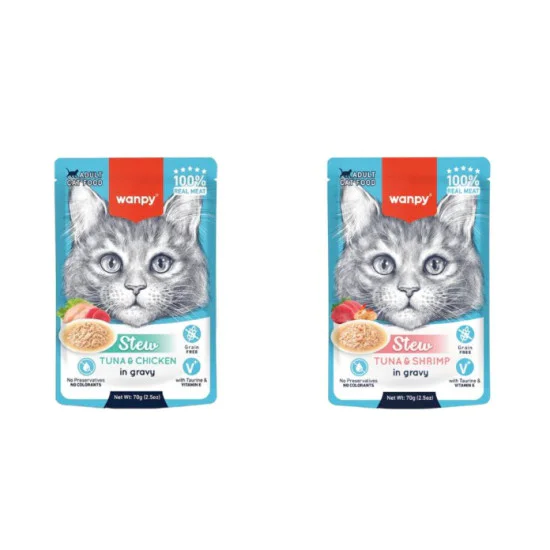Wanpy Stew gulaš za mačke Adult - Tuna i piletina 70g