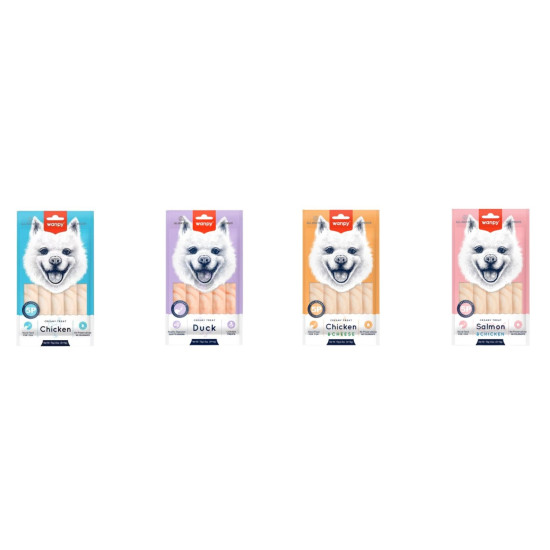 Wanpy Dog Creamy Treats for dogs - Chicken 5x14g
