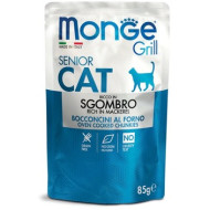 Monge Grill sos za mačke Senior - Skuša 28x85g