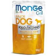 Monge Grill sos za pse Puppy/Junior - piletina i ćuretina 24x100g
