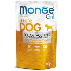 Monge Grill sos za pse Puppy/Junior - piletina i ćuretina 24x100g