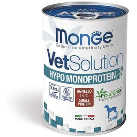 Monge VetSolution veterinarska dijeta za pse Hypoallergenic Monoprotein - Jagnjetina 400g Monge VetSolution veterinarska dijeta za pse Hypoallergenic Monoprotein - Jagnjetina 400g