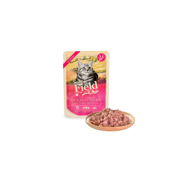 Sam's Field sos za mačke Kitten - Ćuretina i brokoli 85g Sam's Field sos za mačke Kitten - Ćuretina i brokoli 85g