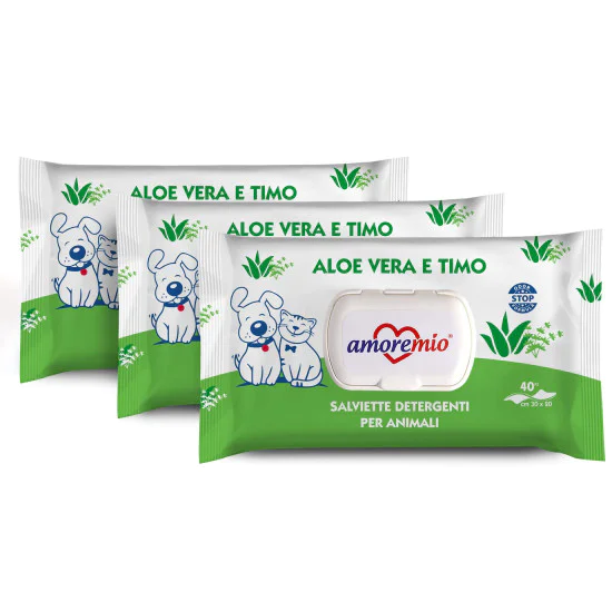 AmoreMio Vlažne maramice - Aloe vera 40kom