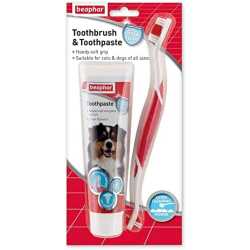 Beaphar Dental kit - set četkice i paste za zube 100g