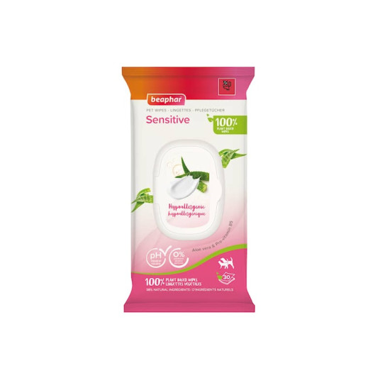 Beaphar Pet Wipes Sensitive - maramice za čišćenje kože i krzna 30 komada