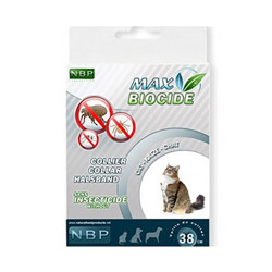 Max Biocide Ogrlica za mačke za zaštitu od buva, krpelja i komaraca 38cm