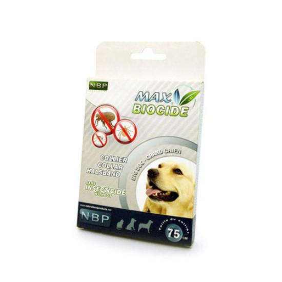 Max Biocide Ogrlica za velike pse za zaštitu od buva, krpelja i komaraca 75cm