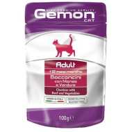 Monge Gemon sos za mačke Adult - Govedina i povrće 100g