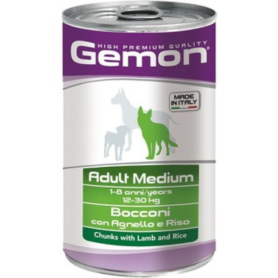 Monge Gemon konzerva za pse Adult Medium - Jagnjetina i pirinač 1250g