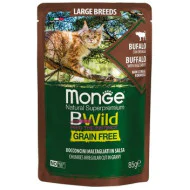 Monge BWild sos za mačke Large breed - bivo i povrće 28x85g