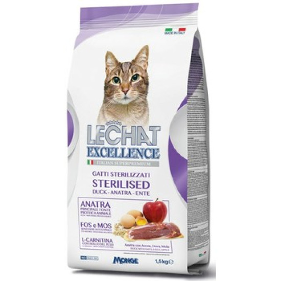 Monge LeChat Excellente Cat Adult Sterilised - Pačetina 1.5kg Monge LeChat Excellente Cat Adult Sterilised - Pačetina 1.5kg