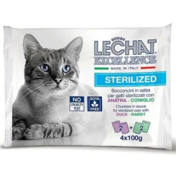 Monge LeChat Excellence sos Cat Adult Sterilised - Pačetina i zečetina 4x100g