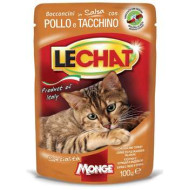 Monge LeChat Classic sos za mačke - Piletina i ćuretina 100g