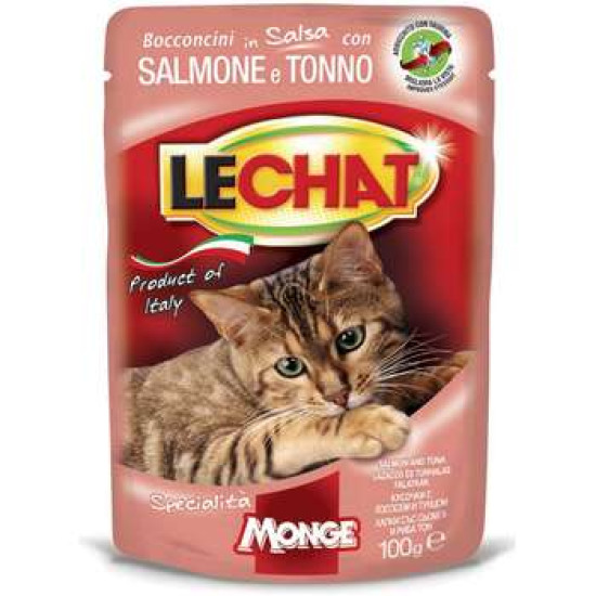 Monge LeChat sos za mačke - Tuna i losos 100g Monge LeChat Classic sos za mačke - Tuna i losos 100g