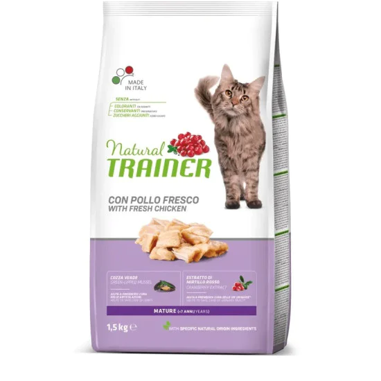 Trainer Natural hrana za mačke Mature - Piletina 1.5kg Trainer Natural hrana za mačke Mature - Piletina 1.5kg