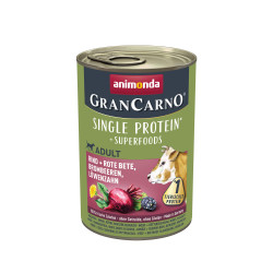 Animonda GranCarno Superfood konzerva za pse - Govedina, cvekla, kupina i maslačak 400g