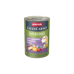 Animonda GranCarno Superfood konzerva za pse - Jagnjetina, amarant, brusnica i lososovo ulje 400g