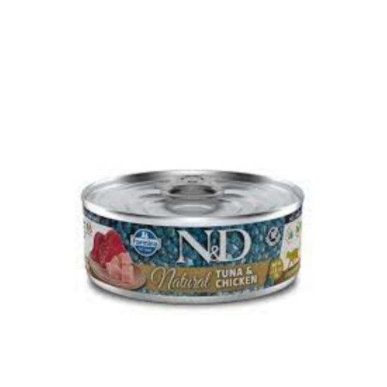 N&D konzerve za mačke Natural - Tuna&Chicken 70g