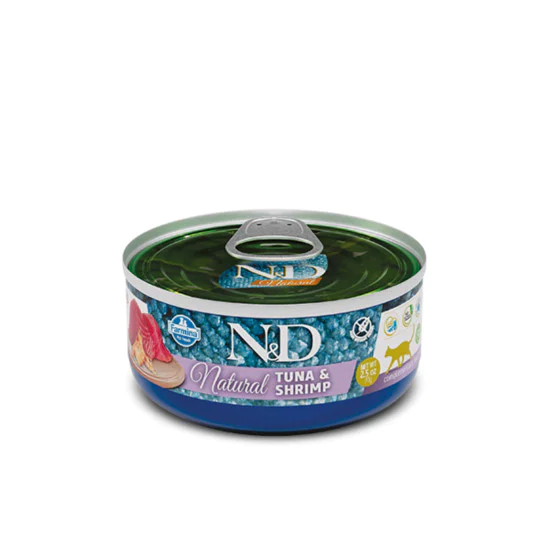 N&D konzerve za mačke Natural - Tuna&Shrimp 70g