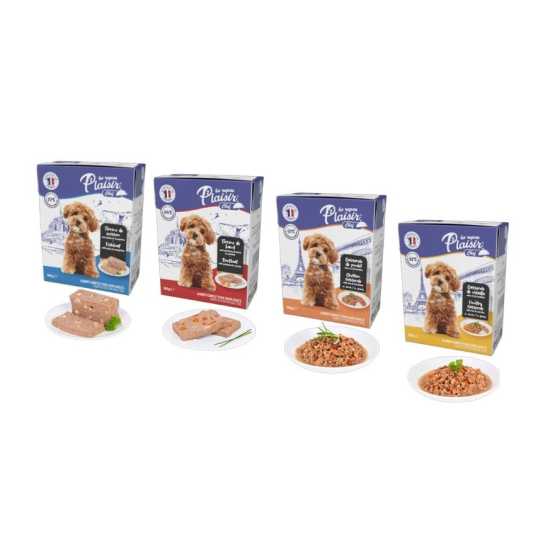 Plaisir Chef pašteta za pse - piletina sa pirinčem i paradajzom 380g