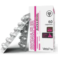 VetaPro Skin & Fur BLACK/BROWN 60 kapsula