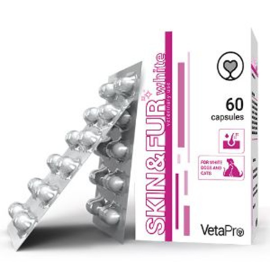 VetaPro Skin & Fur WHITE 60 kapsula